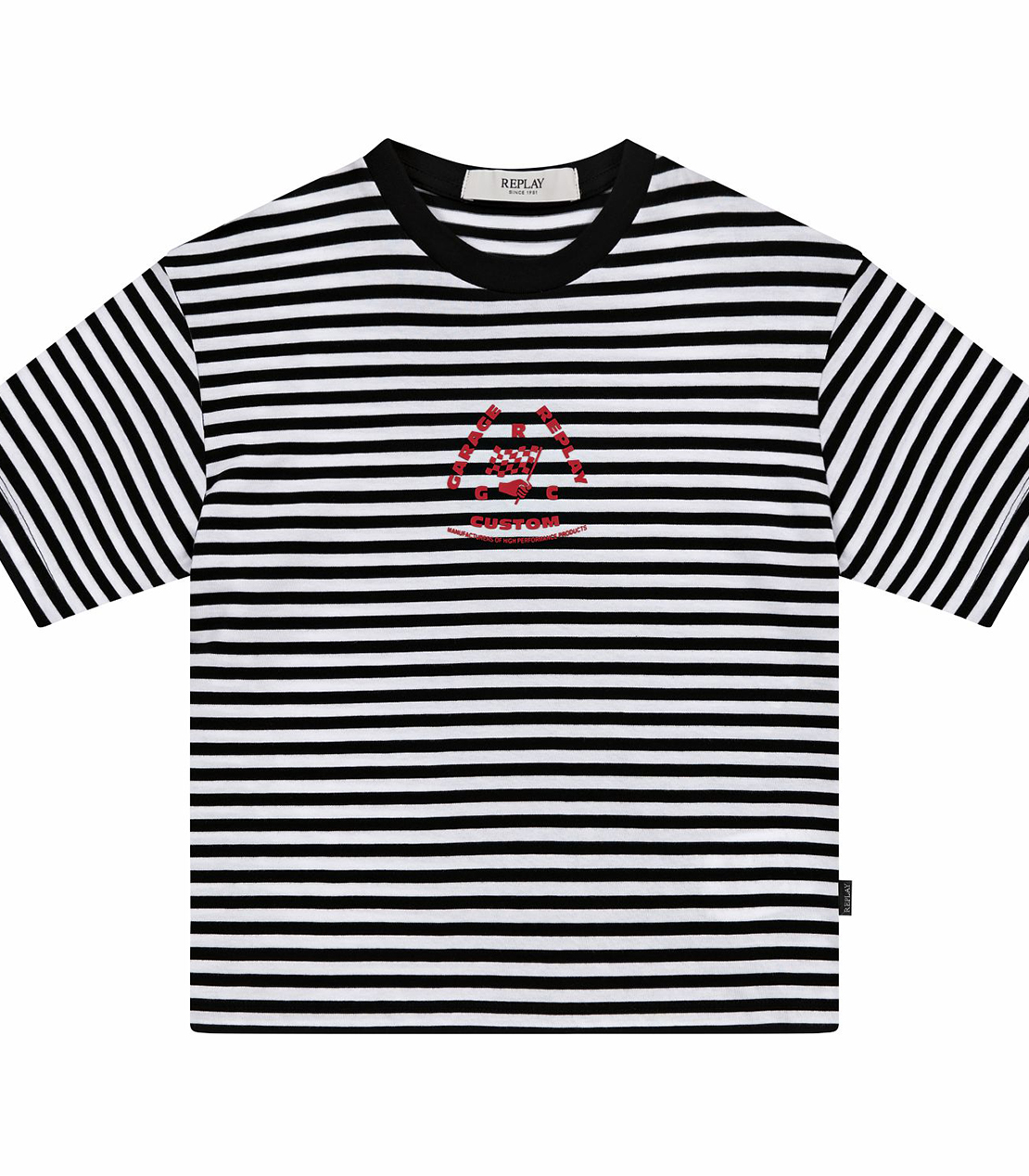 ブラック×ホワイト ボーダーTシャツ